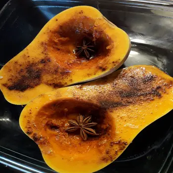 Courge butternut au four